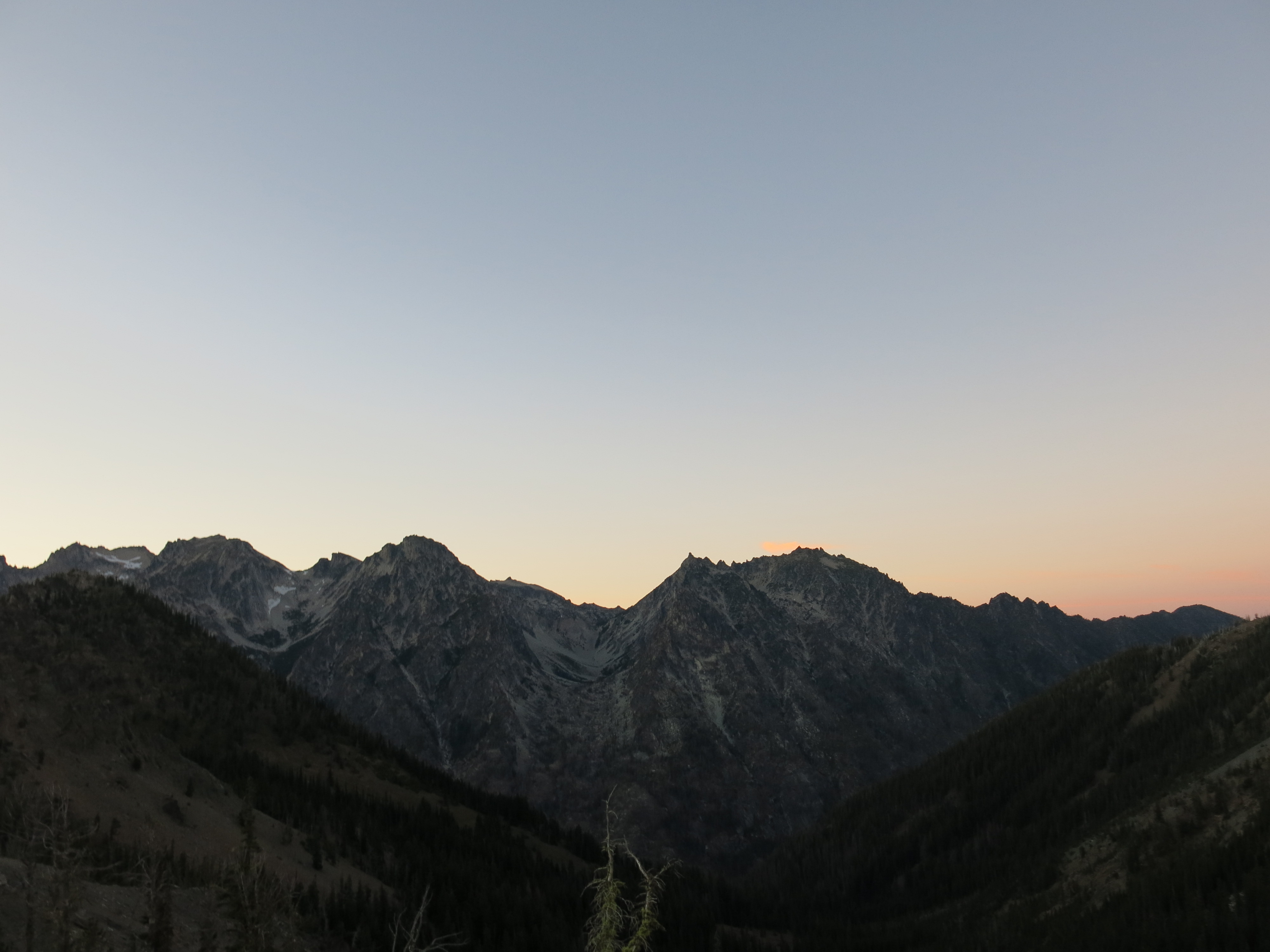 Stuart Range at sunset